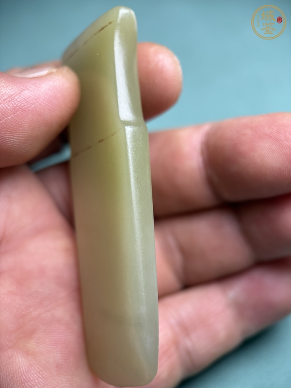 古玩玉器商代黃玉柄型器真品鑒賞圖