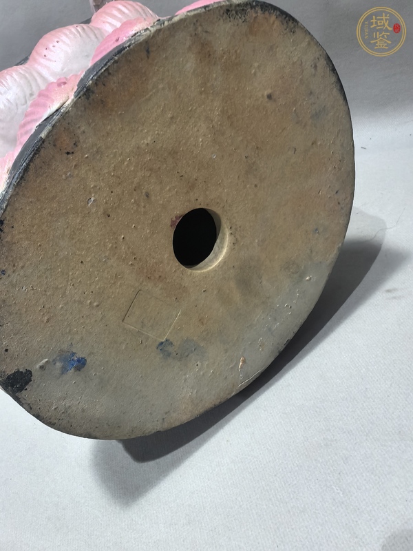 古玩陶瓷粉彩觀音送子造像真品鑒賞圖