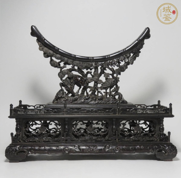 古玩雜項木雕底座真品鑒賞圖