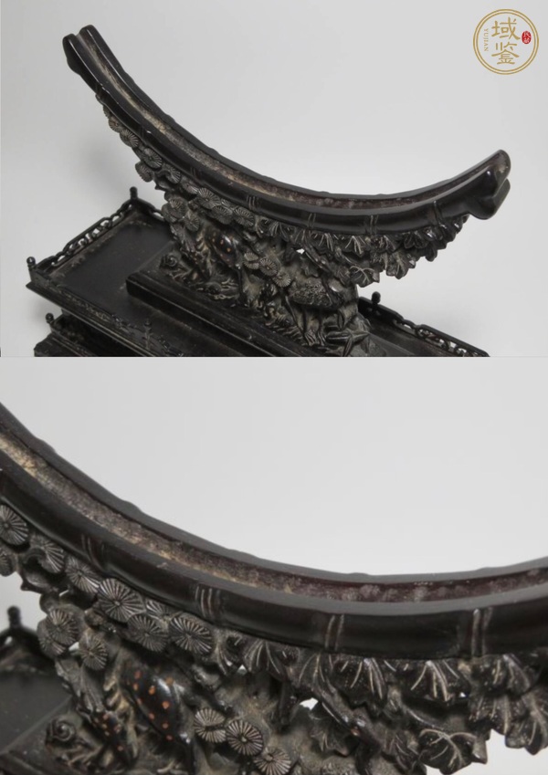 古玩雜項木雕底座真品鑒賞圖