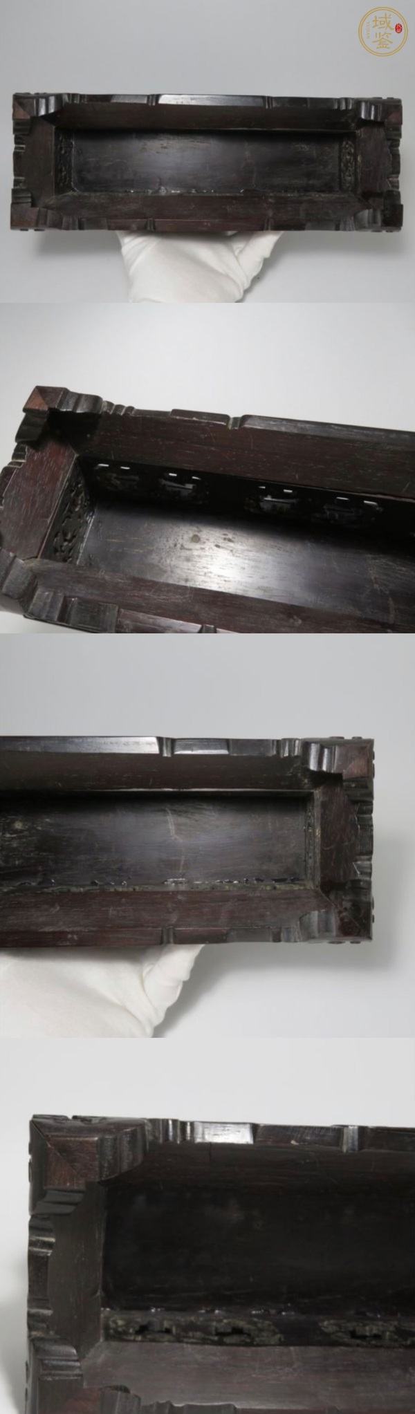 古玩雜項木雕底座真品鑒賞圖