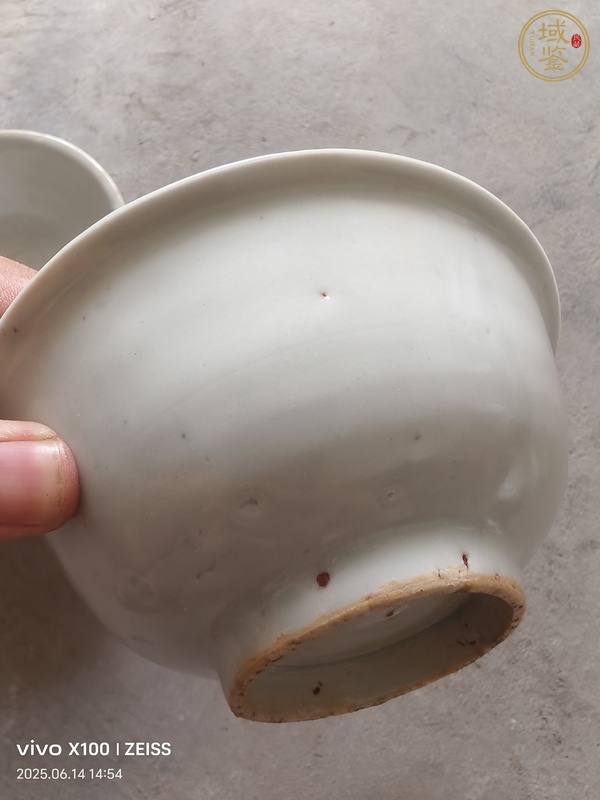 古玩陶瓷甜白釉大碗真品鑒賞圖