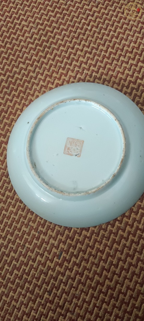 古玩陶瓷人物盤真品鑒賞圖