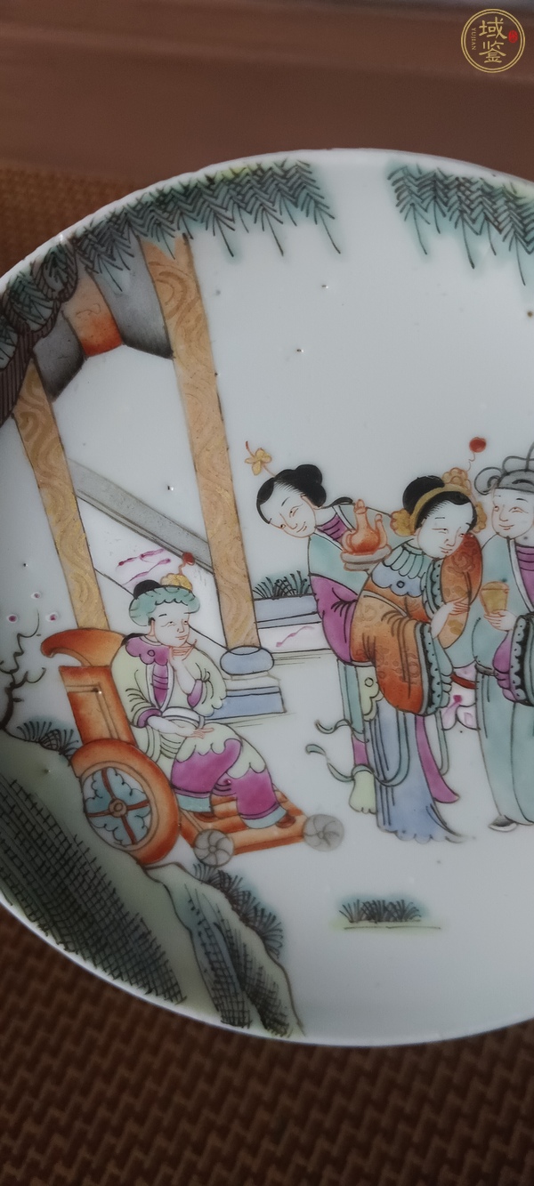古玩陶瓷人物盤真品鑒賞圖