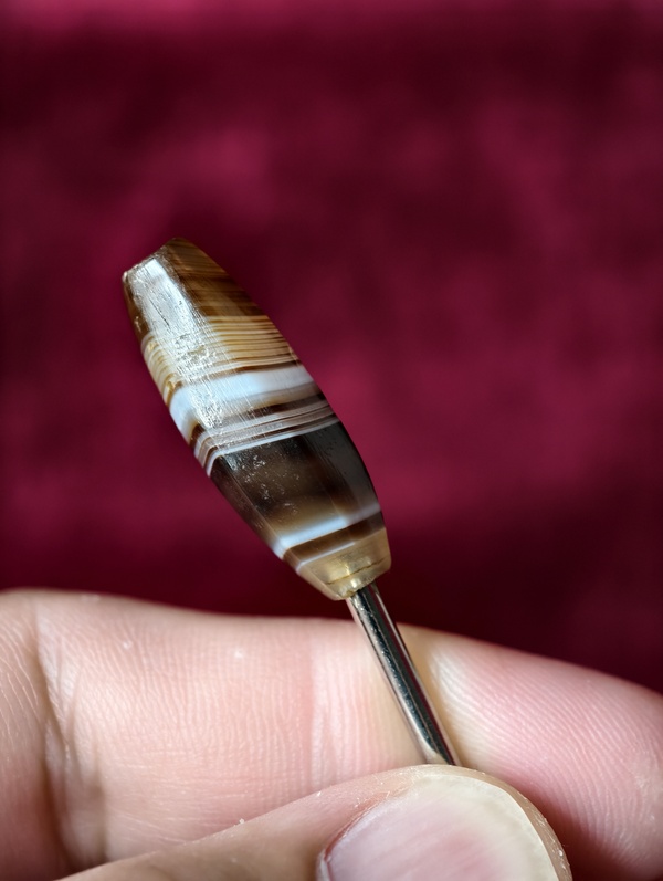 古玩玉器瑪瑙棱珠拍賣，當前價格850元