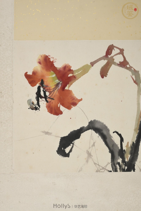 古玩字畫朱頂紅真品鑒賞圖