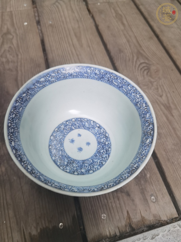 古玩陶瓷赤壁賦青花碗真品鑒賞圖
