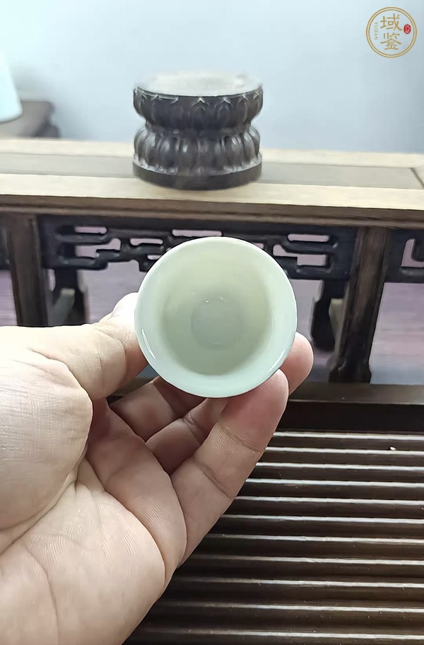 古玩陶瓷粉彩花鳥紋杯真品鑒賞圖