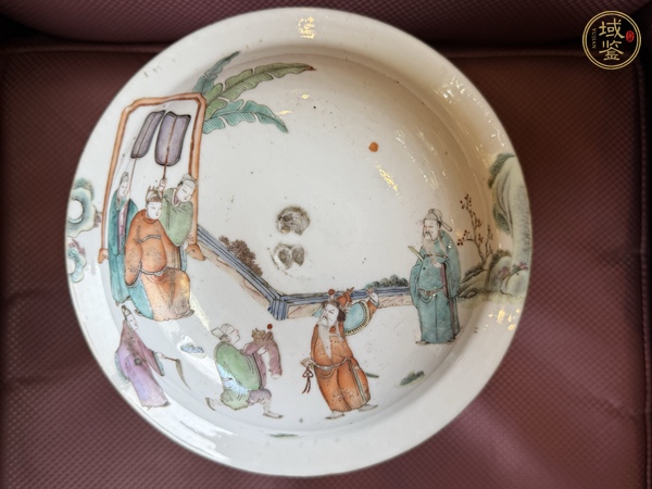 古玩陶瓷粉彩富貴壽考紋粥罐真品鑒賞圖
