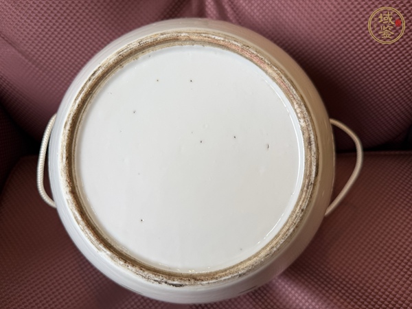 古玩陶瓷粉彩富貴壽考紋粥罐真品鑒賞圖