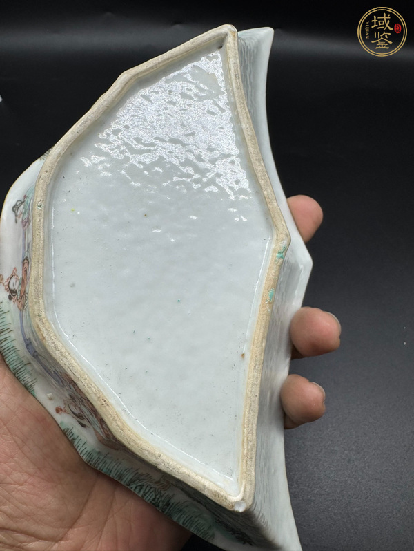 古玩陶瓷西廂記粉彩角碗真品鑒賞圖