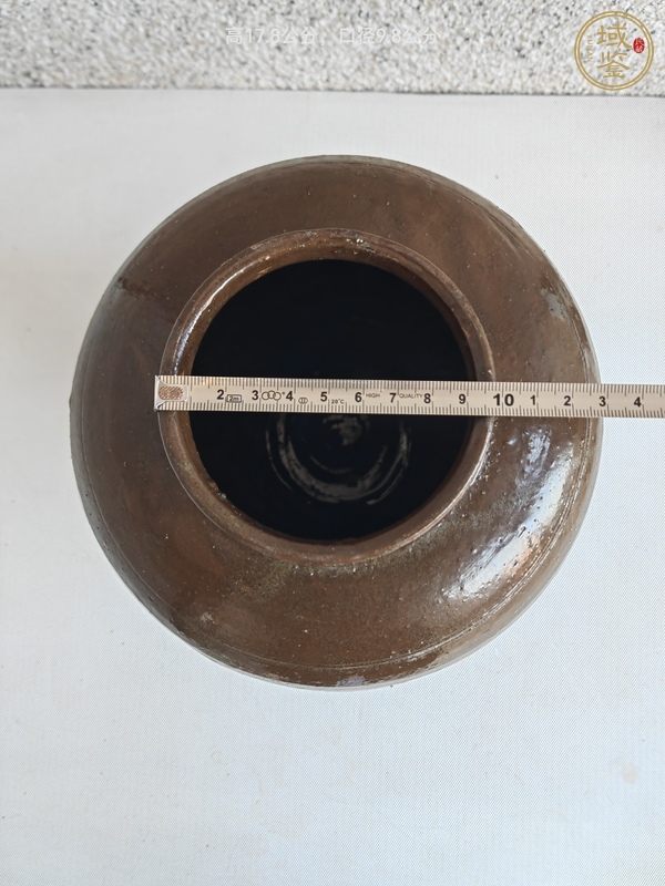 古玩陶瓷茶葉末釉瓜楞罐真品鑒賞圖