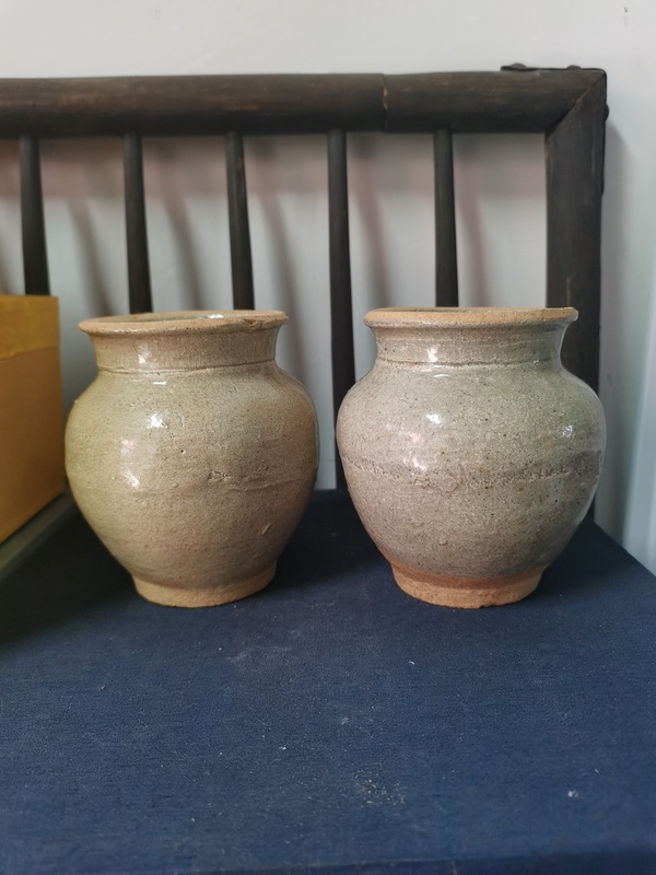 古玩轉賣元代影青罐一對拍賣，當前價格500元