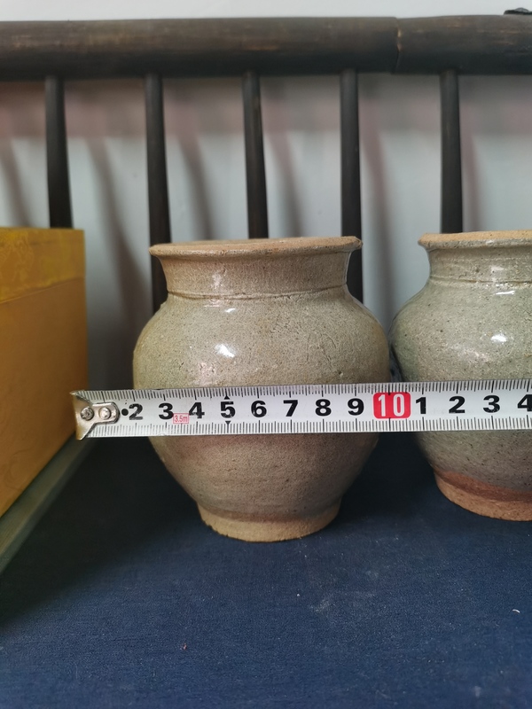 古玩陶瓷元代影青罐一對拍賣，當前價格760元
