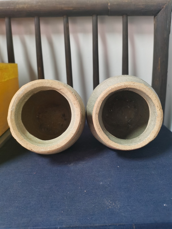 古玩陶瓷元代影青罐一對拍賣，當前價格760元