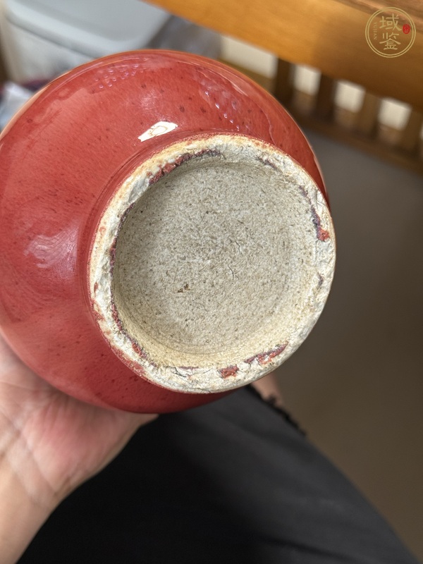 古玩陶瓷鈞紅釉瓶真品鑒賞圖