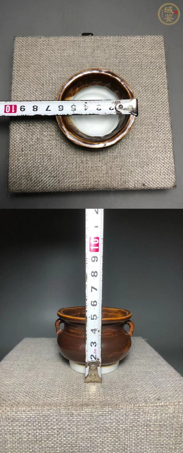 古玩陶瓷紫金釉香爐真品鑒賞圖