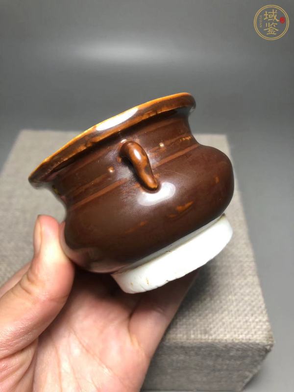 古玩陶瓷紫金釉香爐真品鑒賞圖
