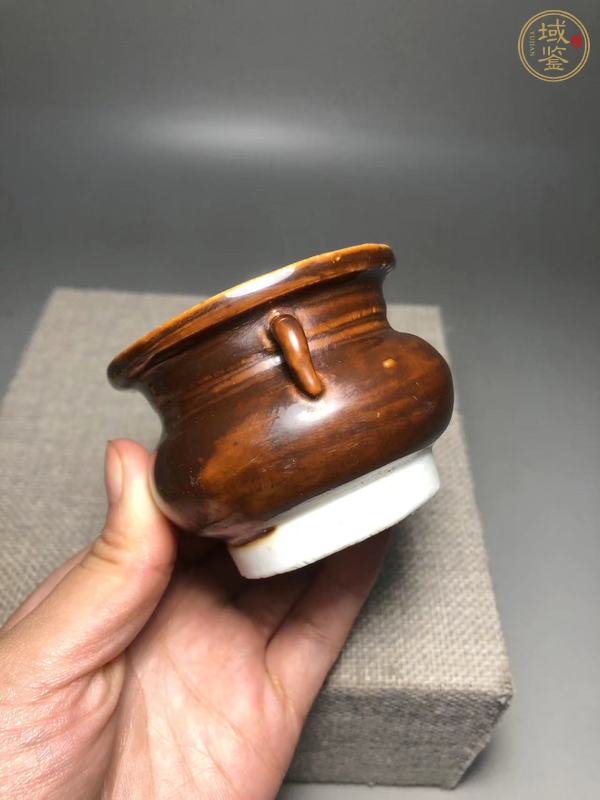 古玩陶瓷紫金釉香爐真品鑒賞圖