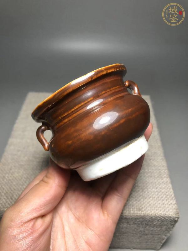 古玩陶瓷紫金釉香爐真品鑒賞圖