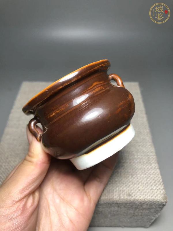 古玩陶瓷紫金釉香爐真品鑒賞圖
