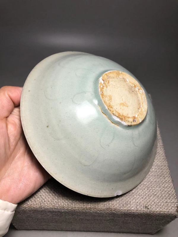 古玩陶瓷宋，景德鎮窯影青釉鵝紋碗拍賣，當前價格1600元