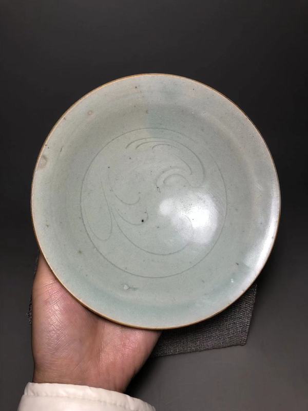 古玩陶瓷宋，景德鎮窯影青釉鵝紋碗拍賣，當前價格1600元