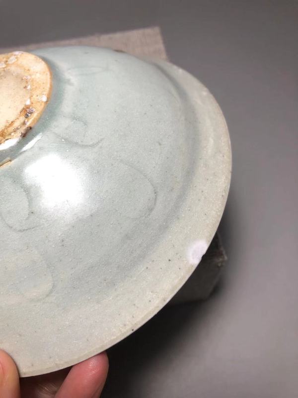 古玩陶瓷宋，景德鎮窯影青釉鵝紋碗拍賣，當前價格1600元
