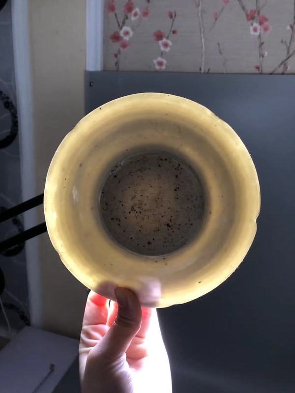 古玩陶瓷北宋,白釉五出筋葵口盤拍賣,當前價格1800元