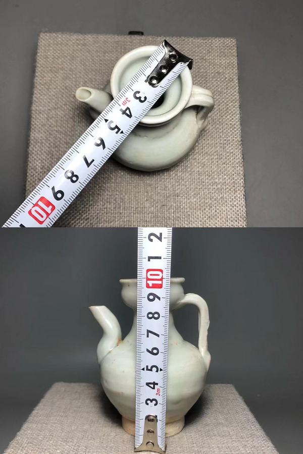 古玩陶瓷北宋,青白釉盤口壺拍賣,當前價格2400元