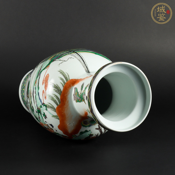 古玩陶瓷人物紋五彩瓶真品鑒賞圖
