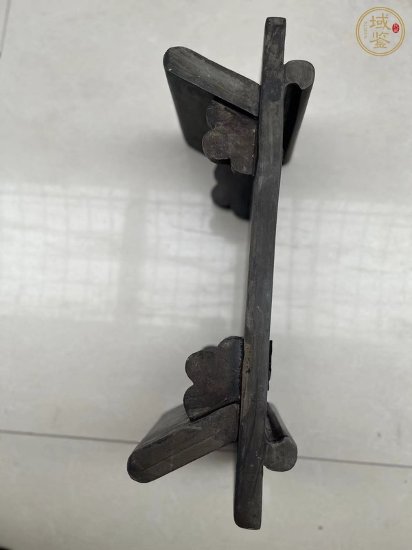 古玩雜項供案式硯真品鑒賞圖