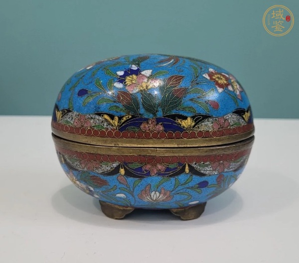 古玩掐絲琺瑯捧盒真品鑒賞圖