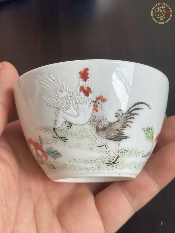 古玩大雞臥足杯真品鑒賞圖