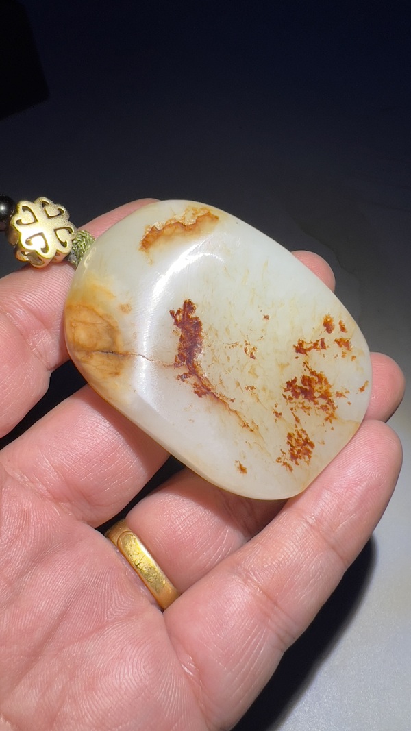 古玩玉器帶扣拍賣,當前價格9800元