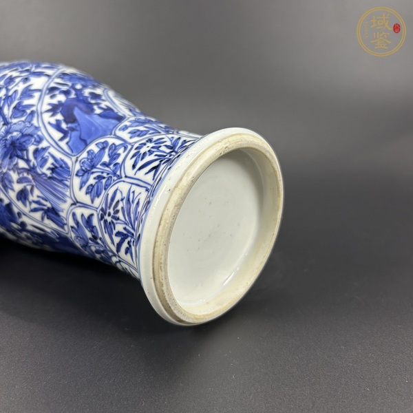 古玩陶瓷青花折枝花卉紋雞腿瓶真品鑒賞圖
