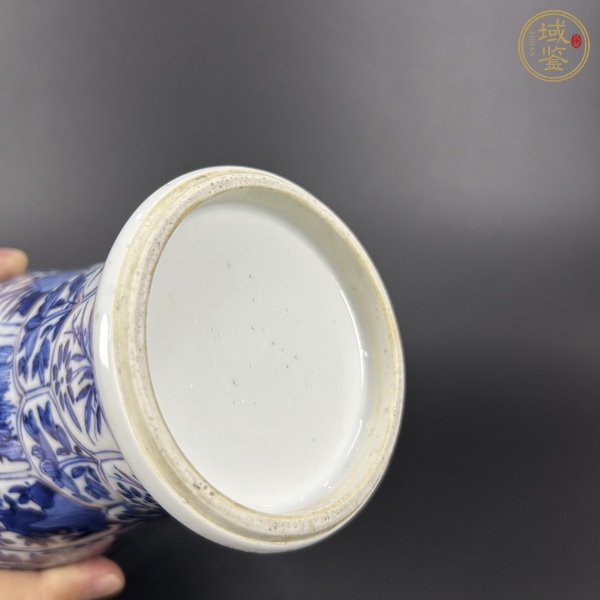 古玩陶瓷青花折枝花卉紋雞腿瓶真品鑒賞圖