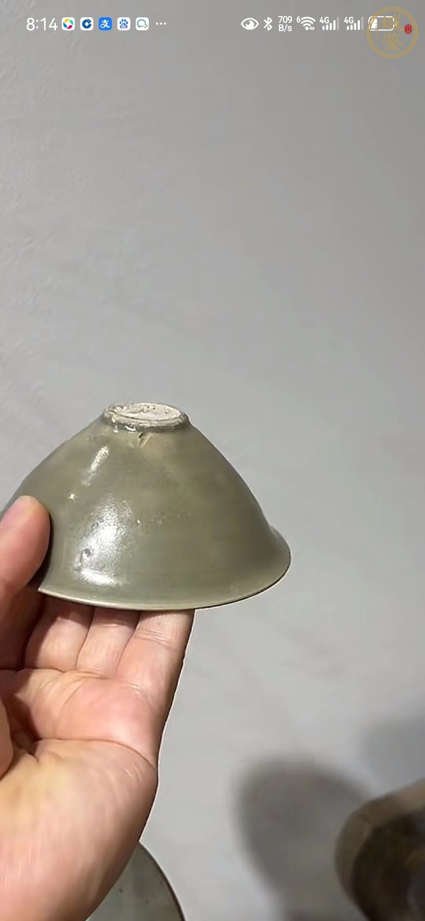 古玩青瓷盞真品鑒賞圖