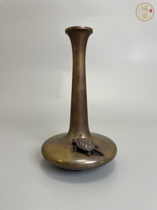 古玩清晚期 鎏金銅瓶真品鑒賞圖