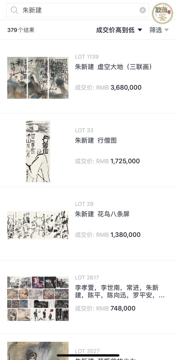 古玩字畫(huà)朱新建大師真跡 《情話》真品鑒賞圖