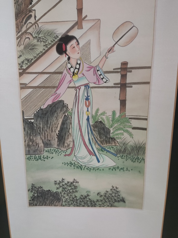 古玩字畫精工裝裱名家曾娟 仕女拍賣，當前價格10元