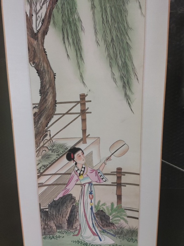 古玩字畫精工裝裱名家曾娟 仕女拍賣，當前價格10元