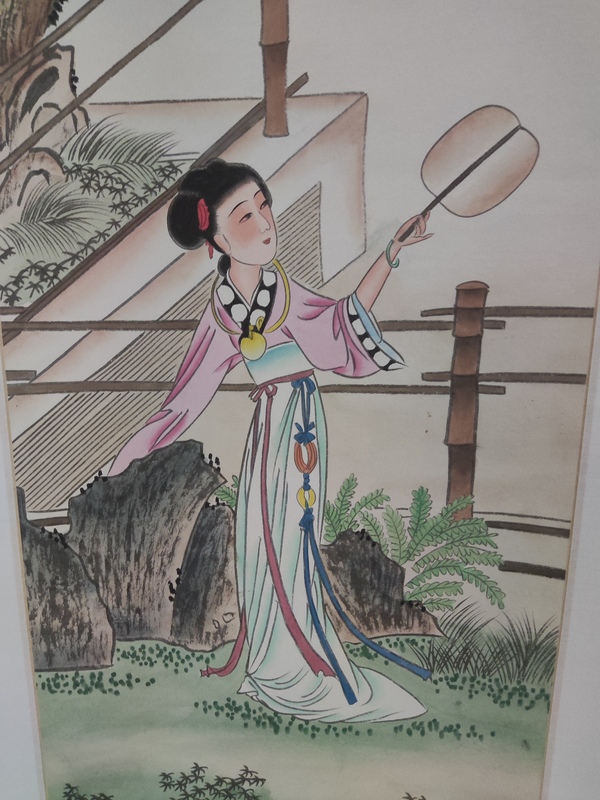 古玩字畫精工裝裱名家曾娟 仕女拍賣，當前價格10元