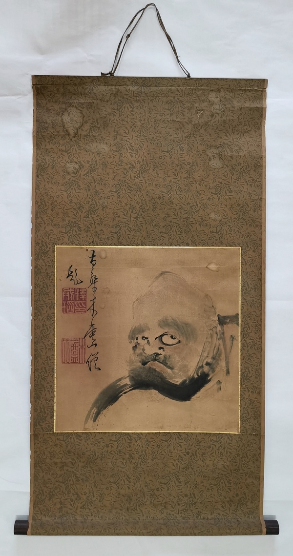 古玩字畫明末清初東渡高僧木庵禪師寫意人物拍賣，當前價格30000元