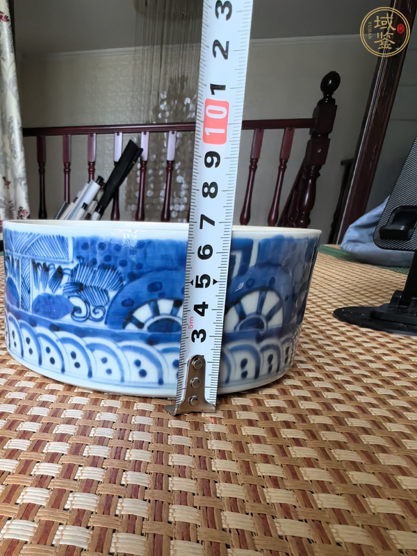 古玩陶瓷青花洗真品鑒賞圖