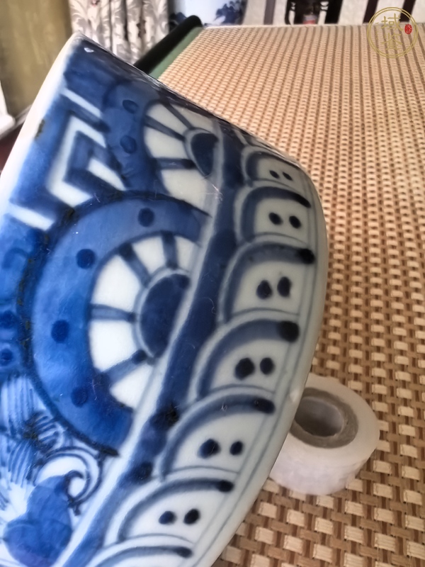 古玩陶瓷青花洗真品鑒賞圖