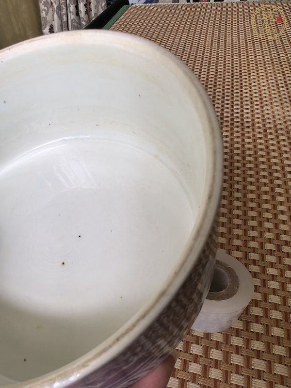 古玩陶瓷青花洗真品鑒賞圖