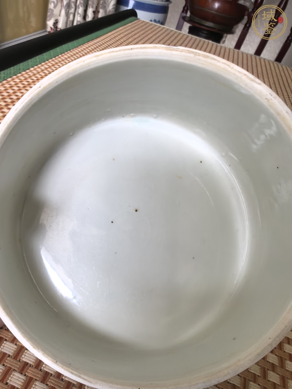 古玩陶瓷青花洗真品鑒賞圖