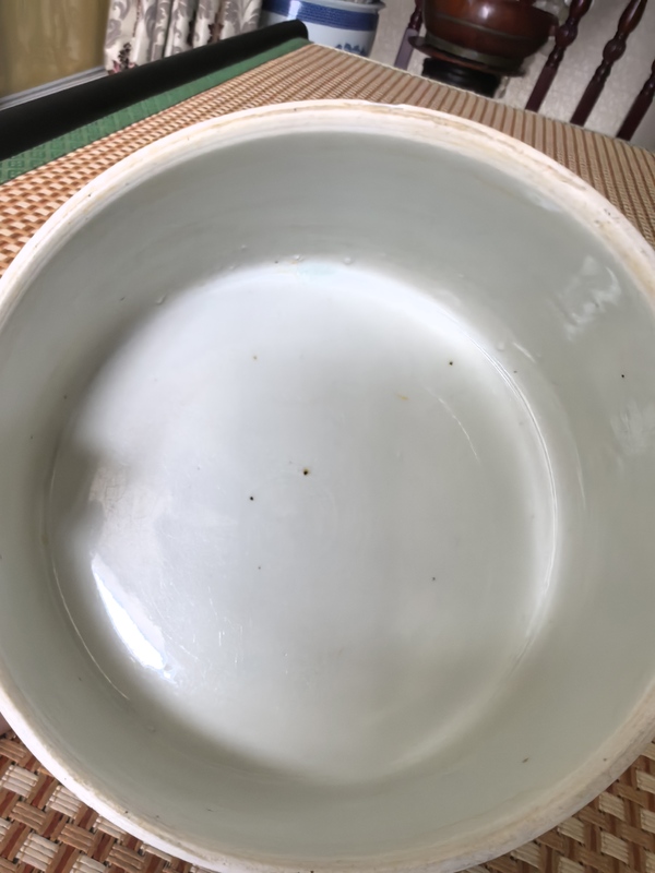 古玩陶瓷青花洗拍賣，當(dāng)前價(jià)格600元