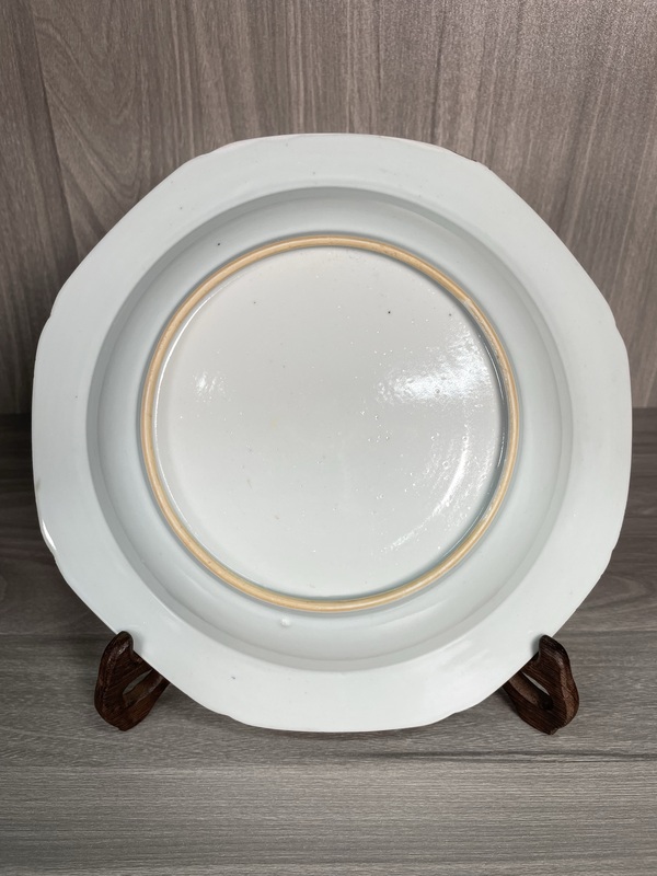 古玩陶瓷清康雍 極品青花雙鹿圖八方盤拍賣，當(dāng)前價(jià)格1780元